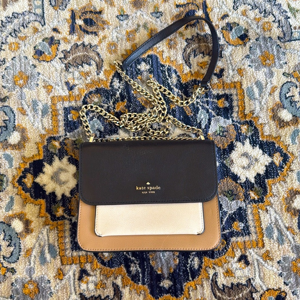 Kate Spade black and tan Crossbody